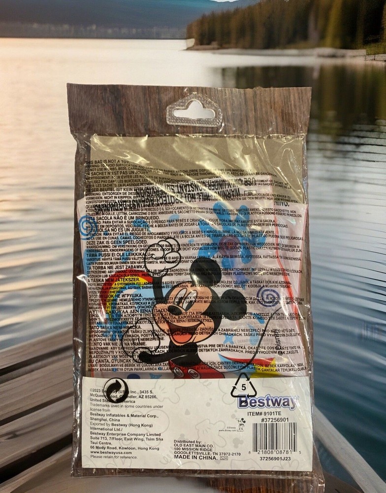 Mickey Mouse Float Armbands Pool Floaties Disney Junior Swimming Ages 3 - 6