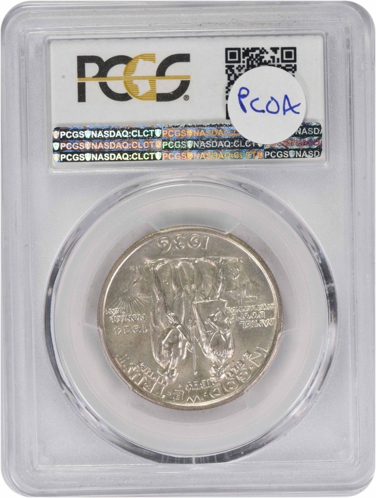 Boone Commemorative Silver Half Dollar 1936-D MS64 PCGS