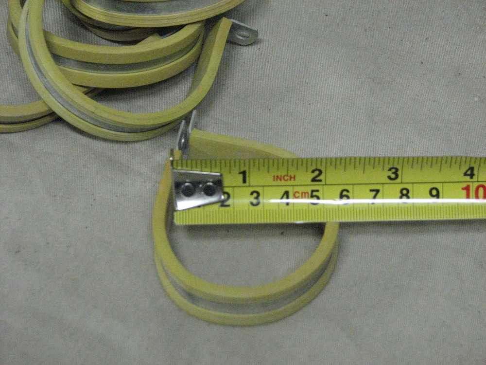 10 loop clamps tie down clips genuine military 2" round