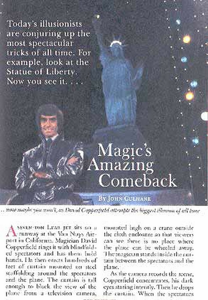 MAGIC'S COMEBACK 1983 FEATURE DAVID COPPERFIELD Siegfried & Roy DOUG HENNING