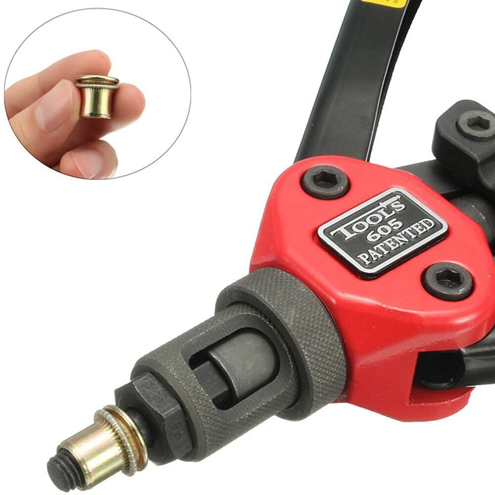 Hand Rivet Gun Threaded Insert Riveter Kit Pneumatic Tool Pop Nut Airplane Car