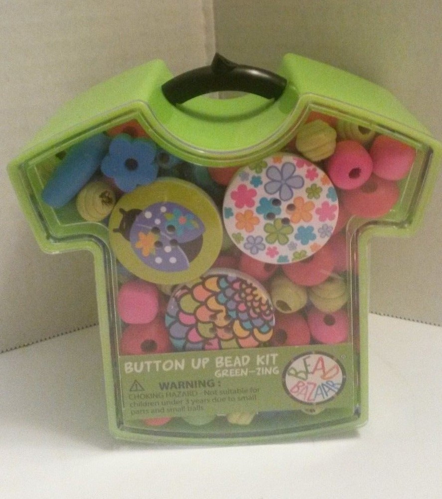 GREEN-ZING BUTTON UP BEAD KIT from Bead Bazaar