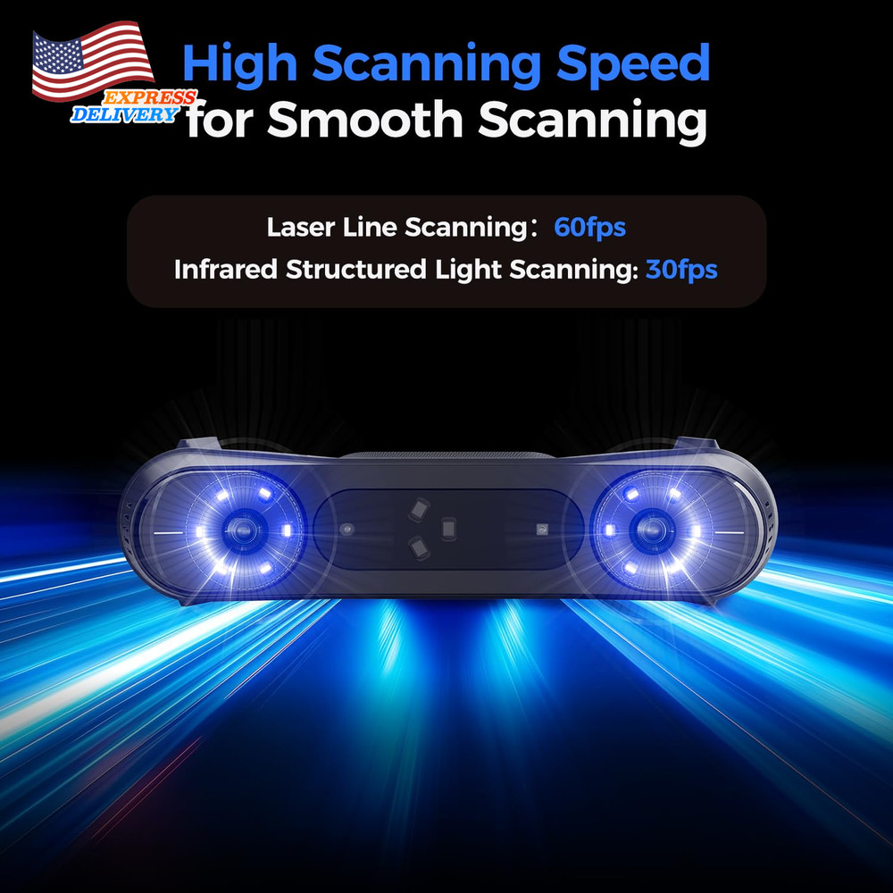 3D Scanner Raptor Pro for Automotive & Engineering Projects with Metrology-Grade