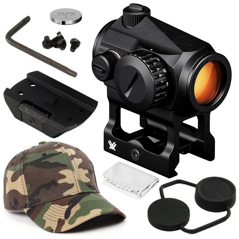 Vortex Optics Crossfire Red Dot Sight CF-RD2 with Free Hat Camo Forest Bundle