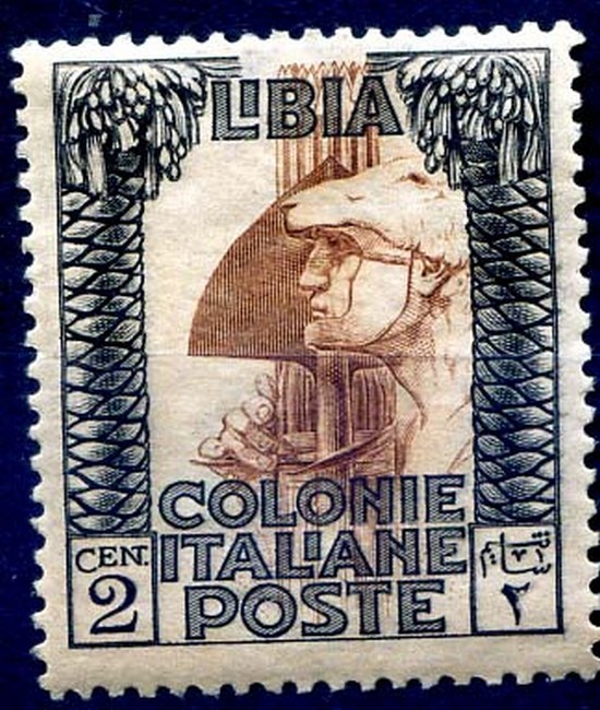 Libya 1921 - Pictorial Cent. 2 New ** MNH