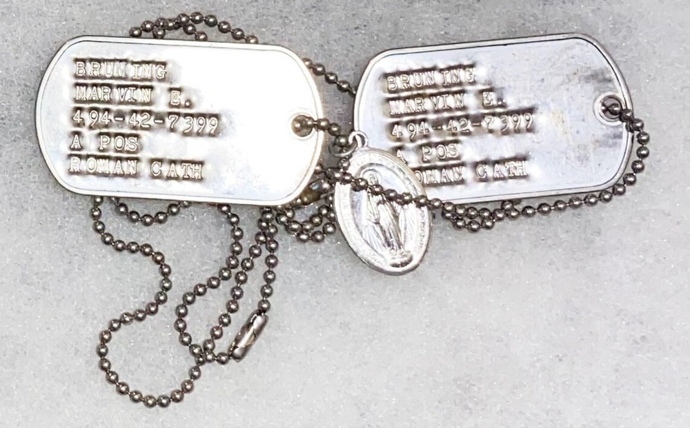 Marvin Bruning Dog Tag Set