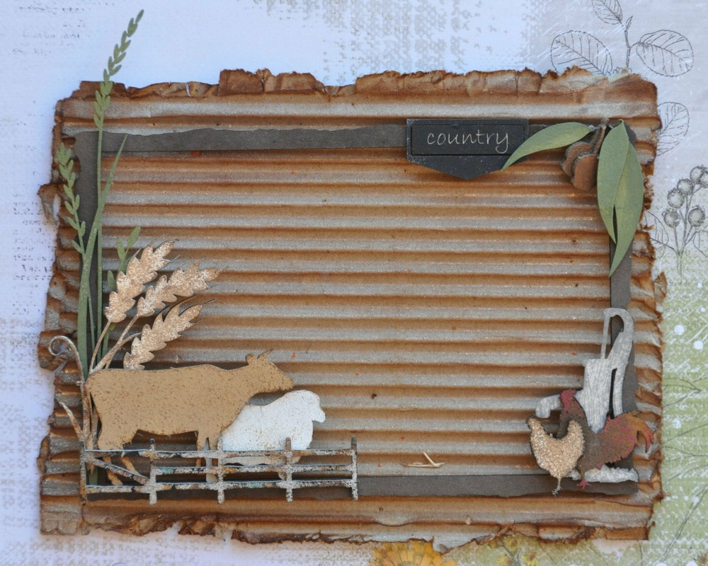 Dusty Attic Chipboard 5x7 - Creative Frames #5 - Farm, DA3228