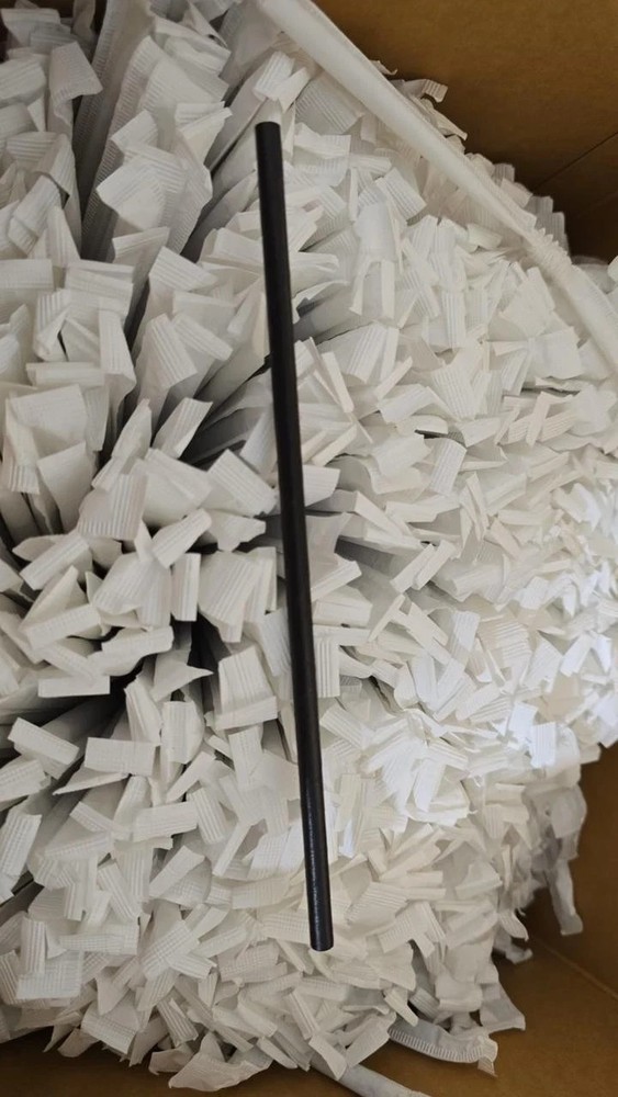 Drinking Paper Wrapped Straws Biodegradable Compostable 7.75 x 0.24" (1000 PCS)