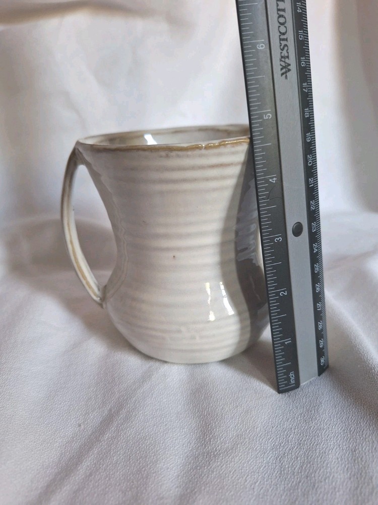 Unbranded White Ceramic Vase Glossy Glaze