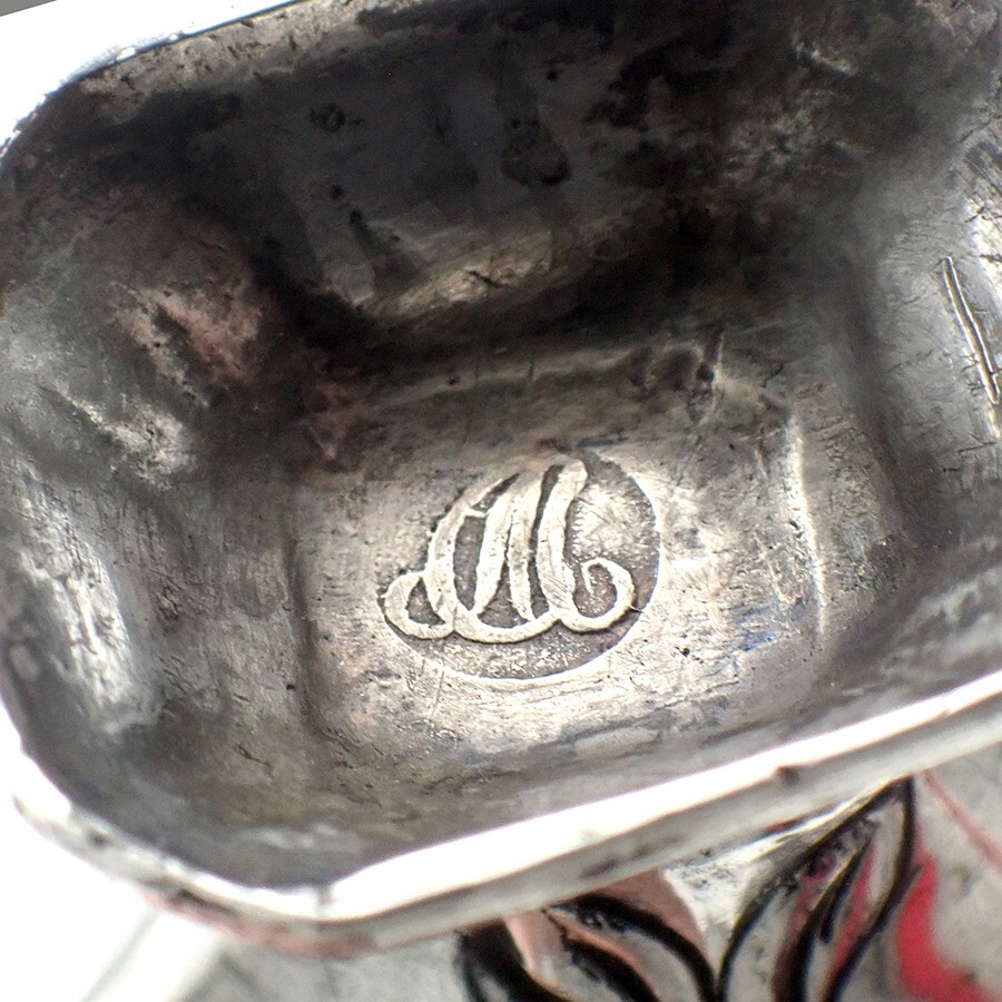 Heart Shaped Box Vinaigrette Hovedvansaeg 18th Century Solid Silver