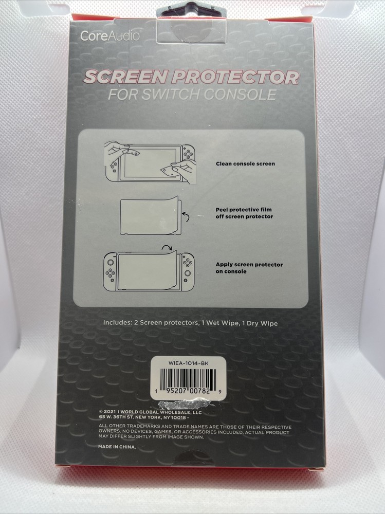 CoreAudio Screen Protector for Nintendo Switch Console, Pack of 2