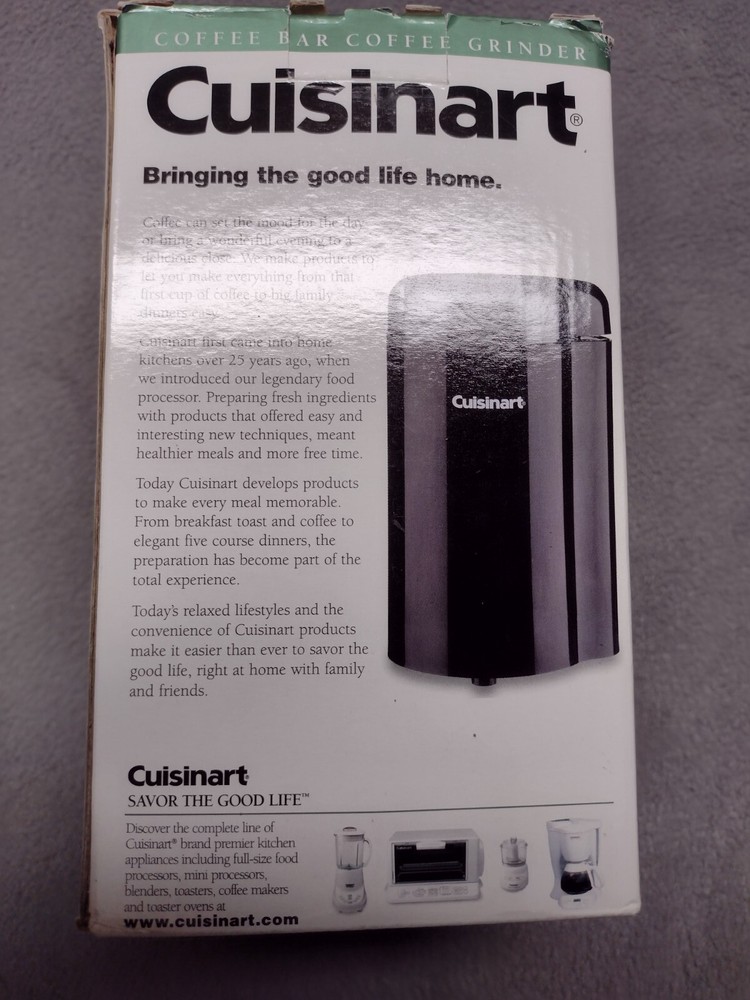 Cuisinart Coffee Grinder Model DCG-20BK New Open Box