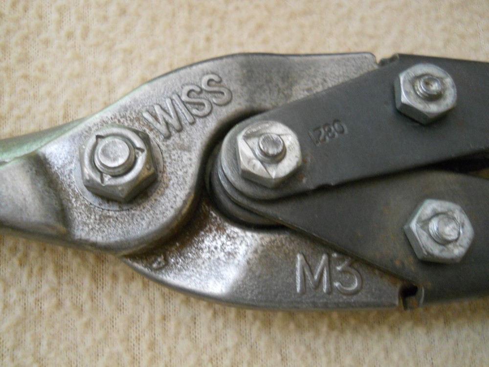 Vintage WISS Tin Snips M3 with Leather Sheath