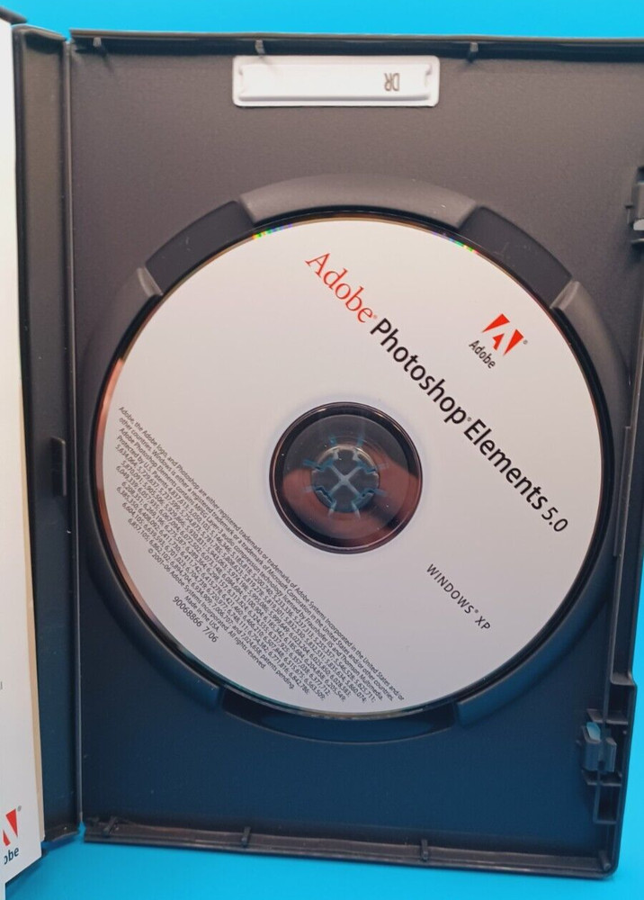 Adobe Photoshop Elements 5.0 Software Photo Editor Win XP PC CD 2006