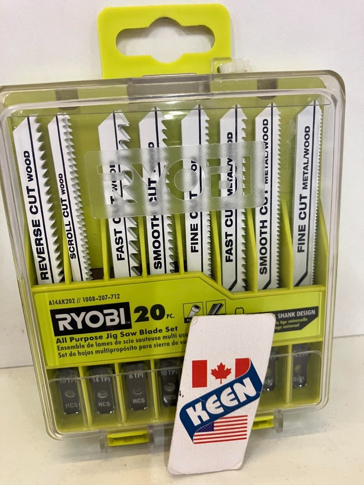 RYOBI Canada 20 PC. All-Purpose Jig Saw Blade Set