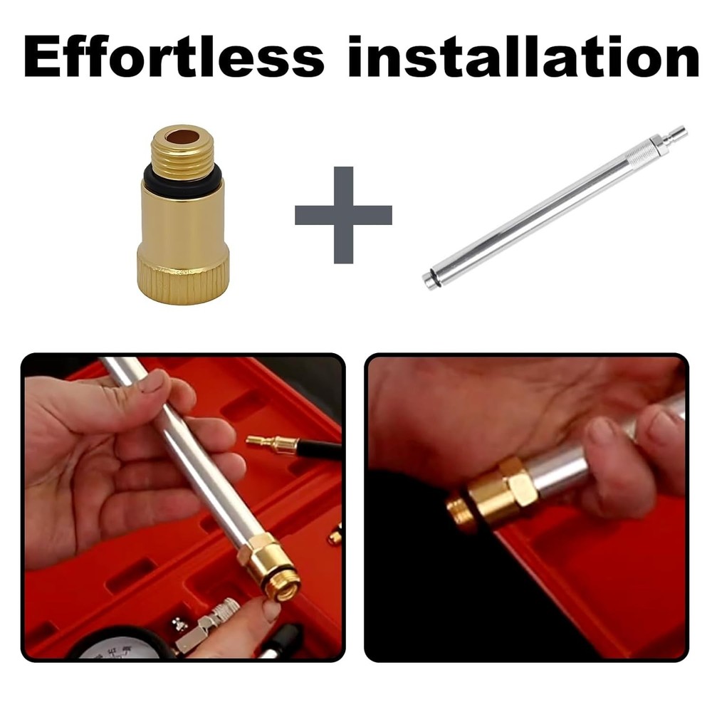 14mm Engine Tester Adapter Spark Plug Adapter Corrosion Proof Compression Too...