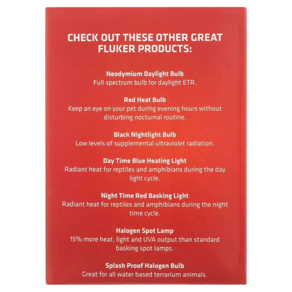 Fluker's Incandescent 75W Light Bulbs, Reptile Basking