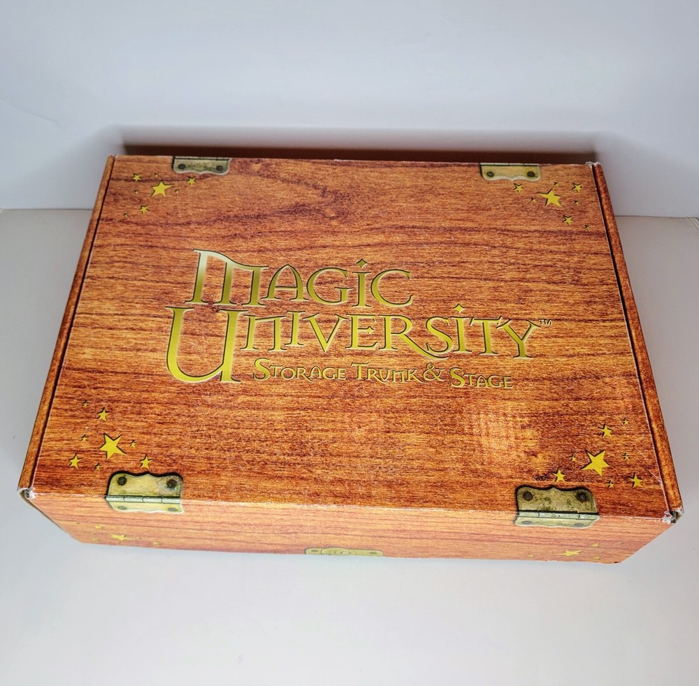 Magic University Scholastic Storage Trunk, Boos, Magic Tricks 2001 Vintage Set