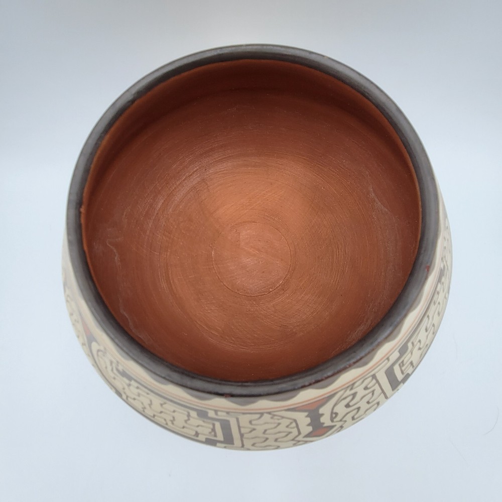 Shipibo Conibo Peruvian Pottery Bowl Handmade