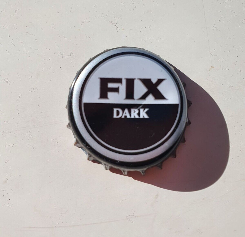 Fix Dark Larger Beer Bottle Top Crown Cap - Greece - Used