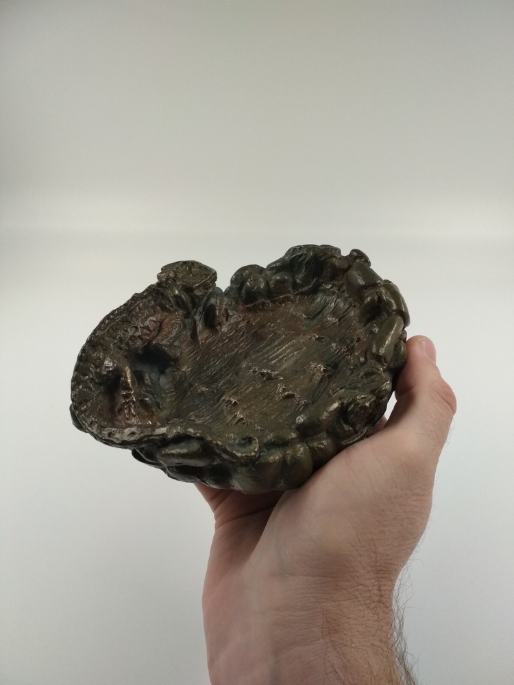 Lizard - salamander, Soviet bronze ashtray, *30