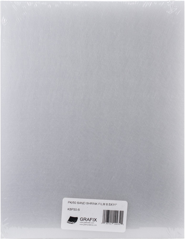 Grafix Shrink Film 8.5"X11" 50/Pkg-Sanded
