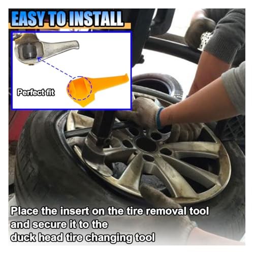 12PCS Car Tire Changer Plastic Insert, Wheel Side Protector Front & Rear