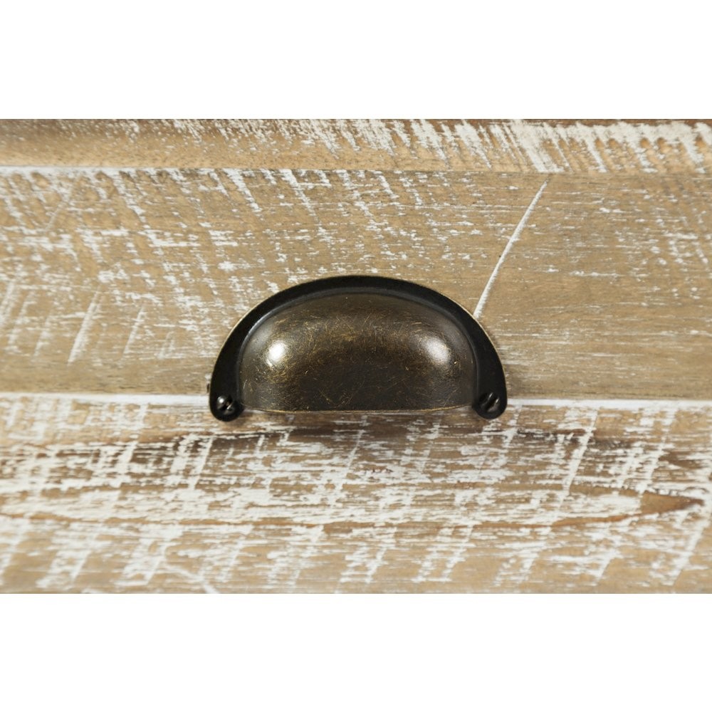 Artisan's Craft Rustic Farmhouse Distressed Solid Wood Coffee Table