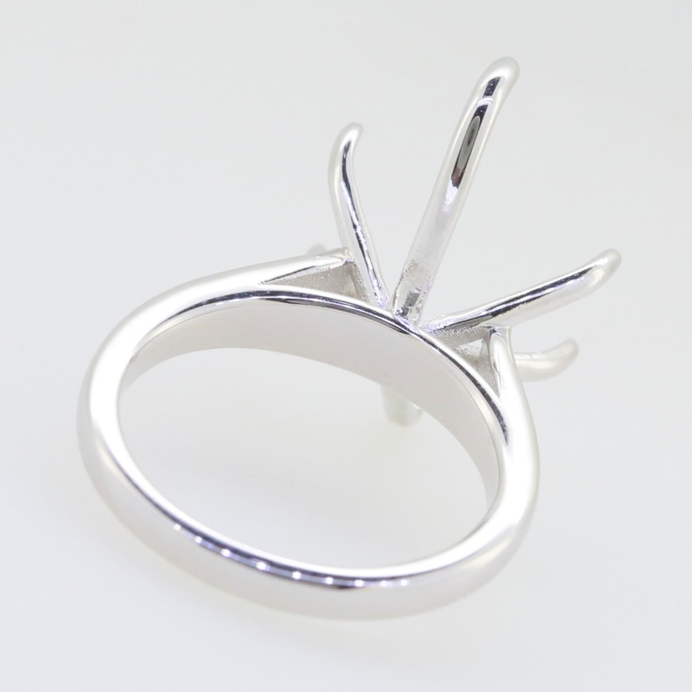 Sterling Silver Semi Mount Ring Setting Pear PE 18x11mm