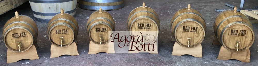 OAK 20 Litre Barrel with BRASS Faucet and Custom Fire Logo