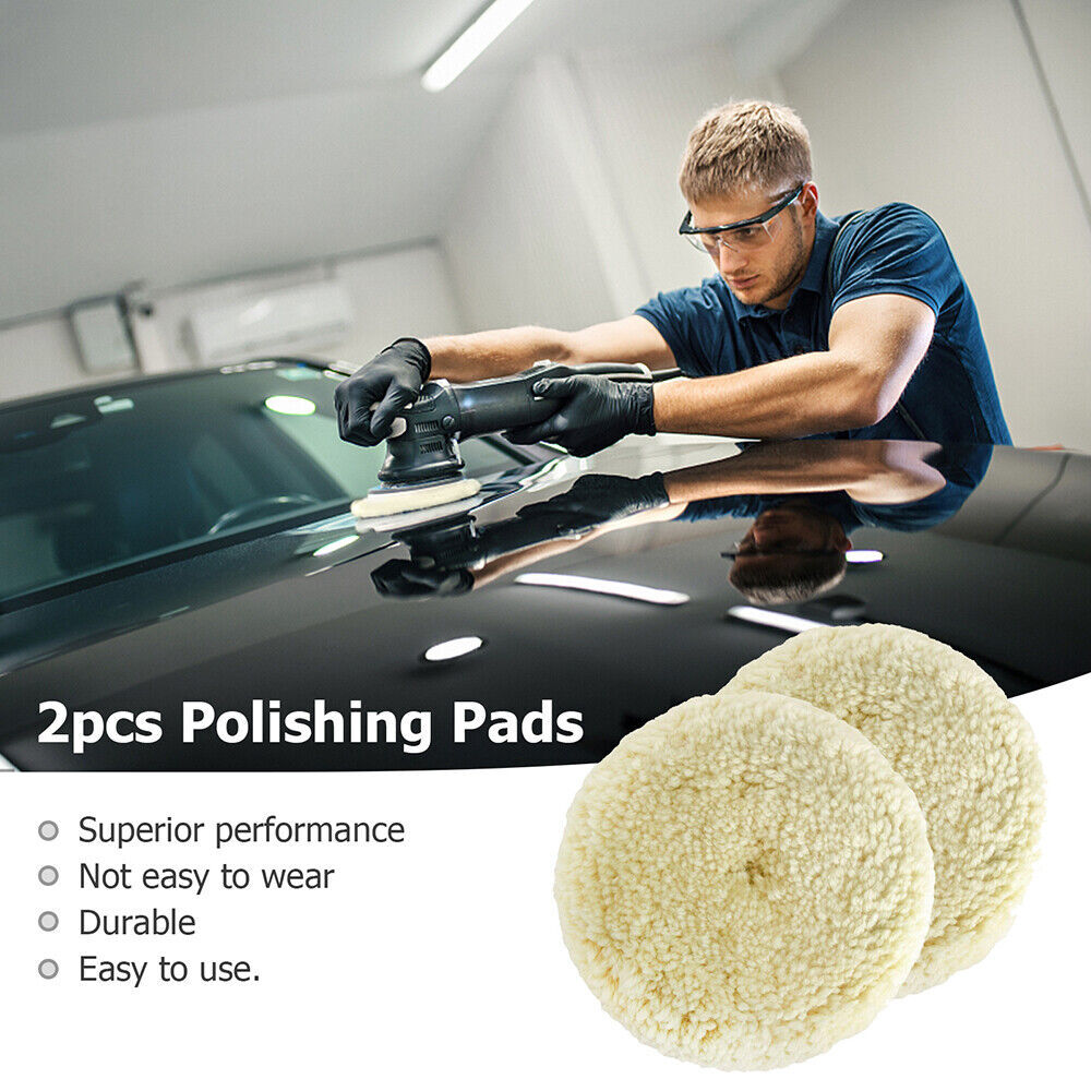 Polishing Pad Buffing Pad Kit Wool Polishing Pad Hook Loop Buffing Pad for Drill