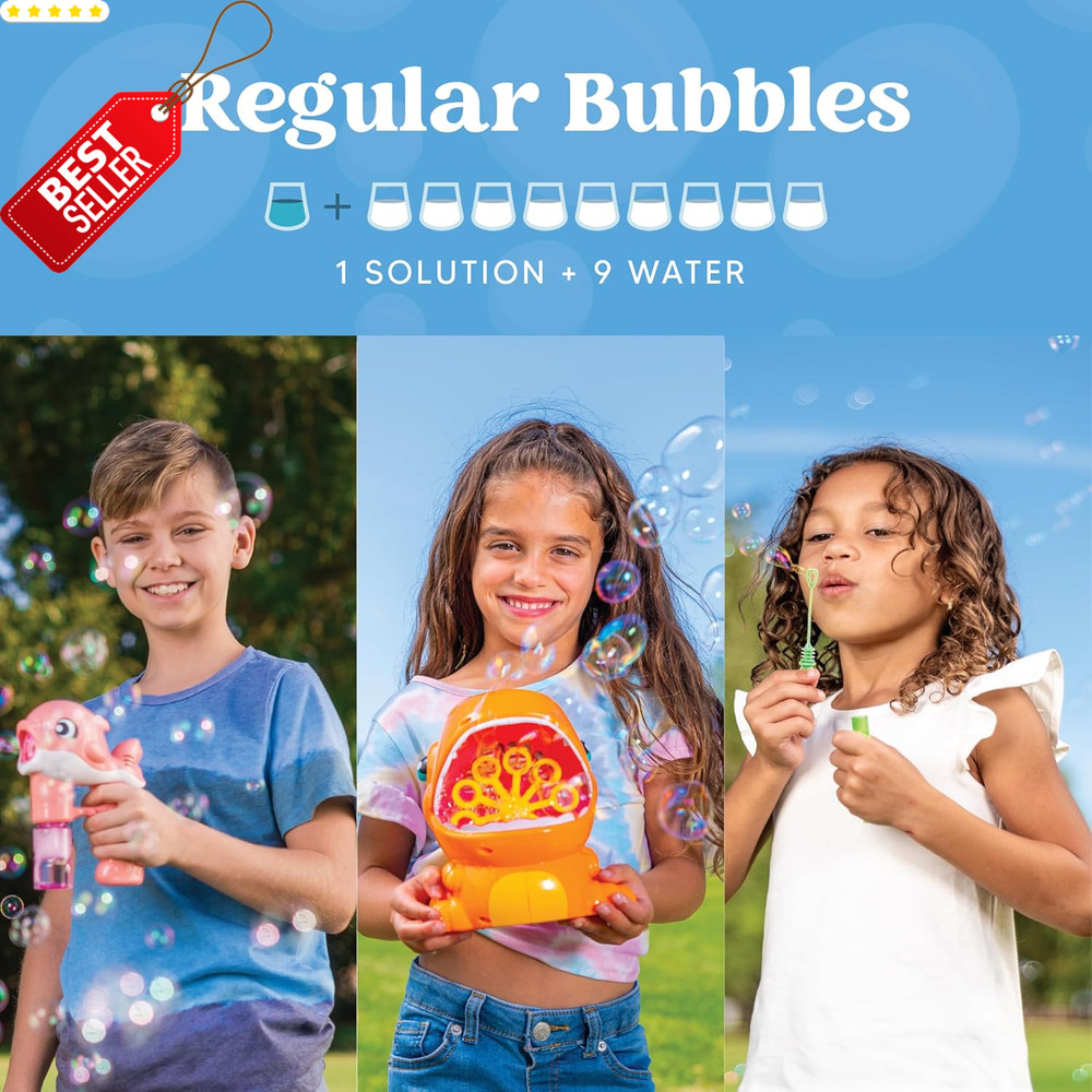 32oz Concentrated Bubble Solution Makes 2.5 Gal Refill for Machine Wands - US