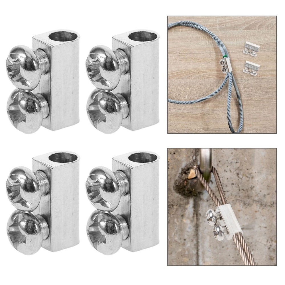 30 Pcs Light Hanging Clips Rope Clamp Adjustable Double Hole Wire