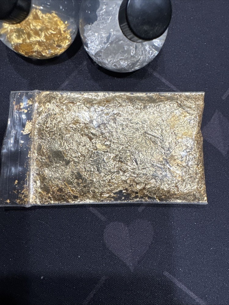 Silver And Gold Flakes