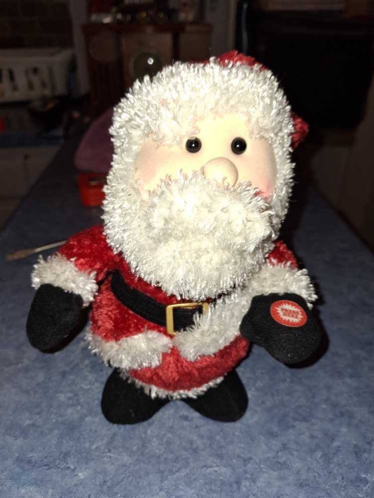 Classic Hallmark Santa Claus Doll - 9" with Light-Up Cheeks