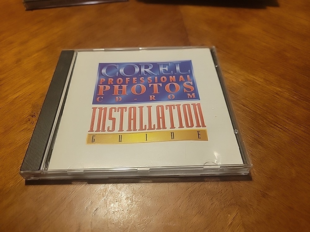 PC COMPUTER COREL PROFESSIONAL PHOTOS CD ROM INSTALLATION GUIDE