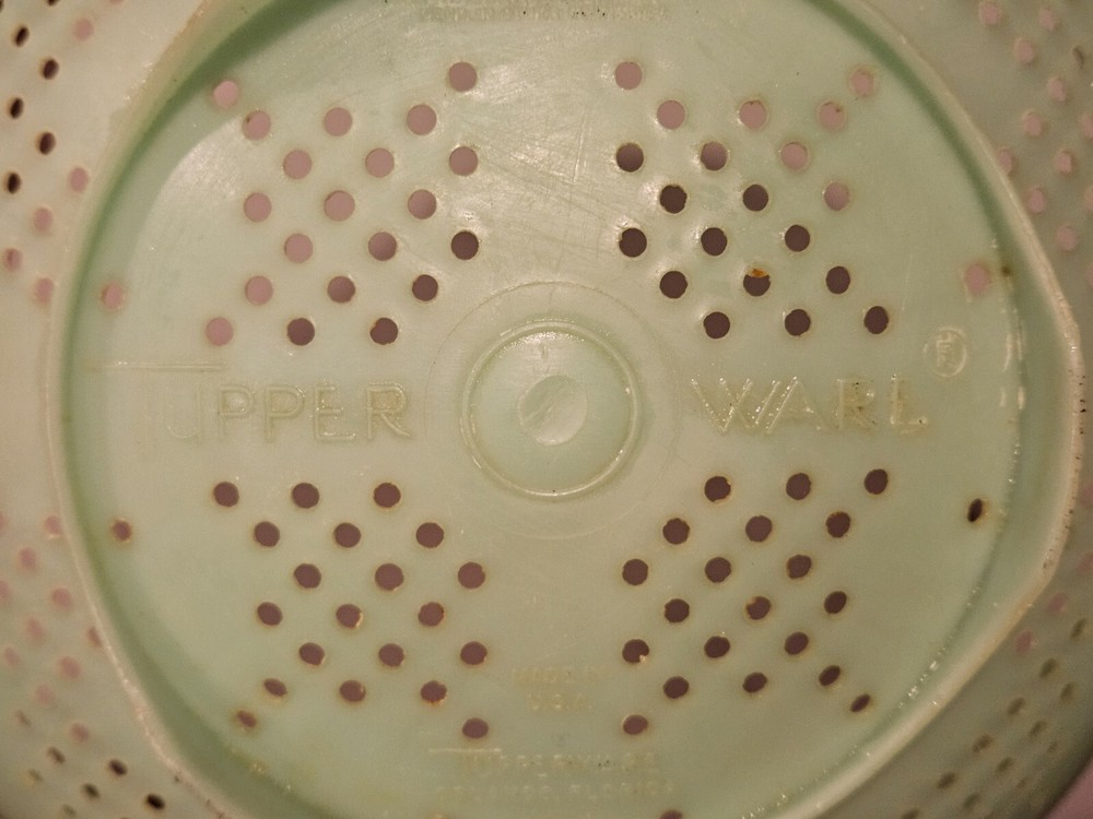 Vintage Jadeite Green Colander Strainer
