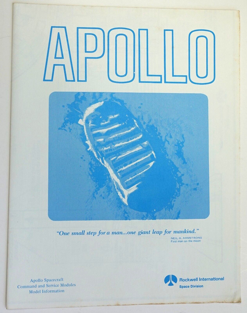 Apollo Spacecraft J-Mission configuration historical info Schematic Pamphlet 22”