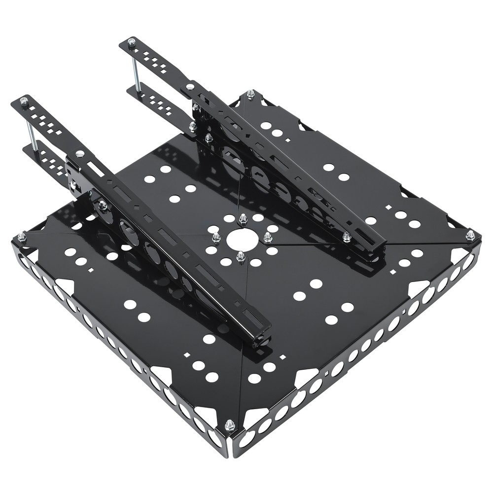 Rear Bumper Mounted Generator Cargo Luggage Basket Rack Tray Kit For Trailers RV