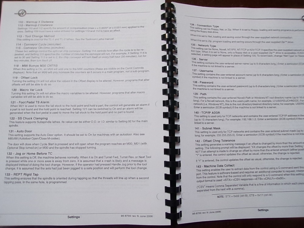 Haas CNC Lathe Operator's Manual June 2006