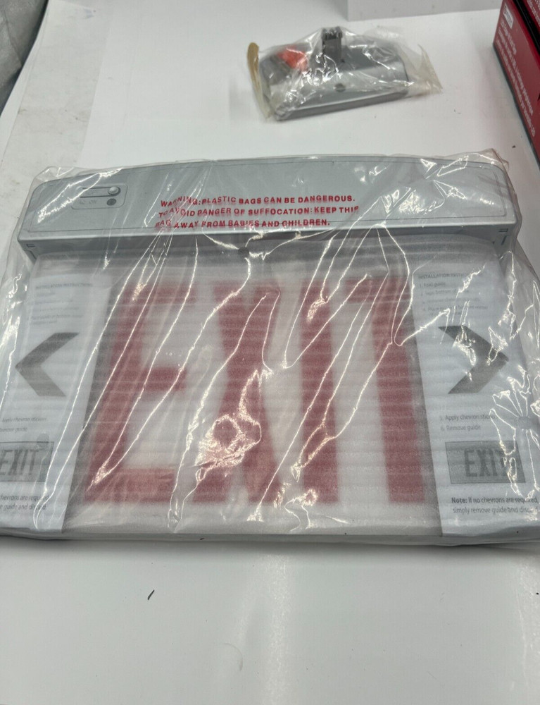 (QTY 3) Utilitech 0253801 LED Edge Exit Sign Lettering Universal Mounting Plate