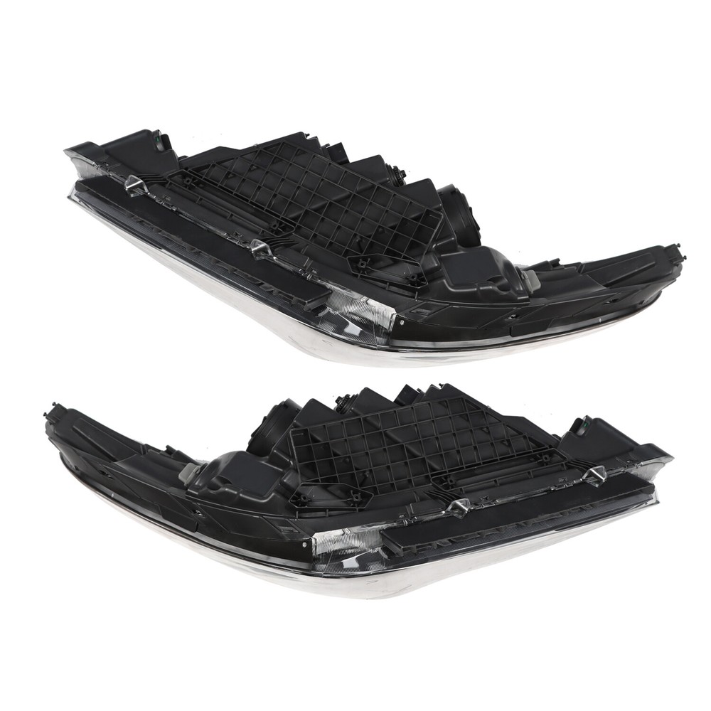 Fit For 2015 2016 2017 Hyundai Sonata Chrome Halogen Headlight Headlamp Pair