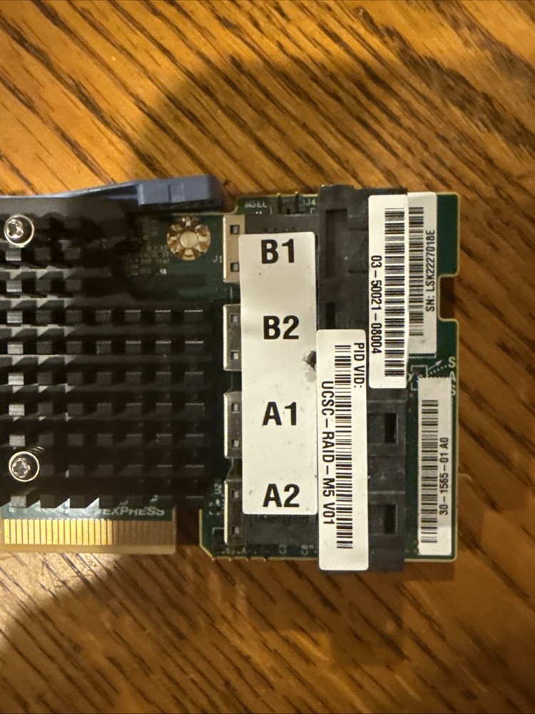 Cisco UCSC-RAID-M5 V01 30-1565-01 12GB/S SAS Modular RAID Controller