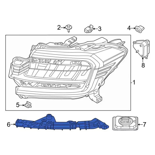 Genuine Ford Headlight Bracket NL1Z-17C972-A