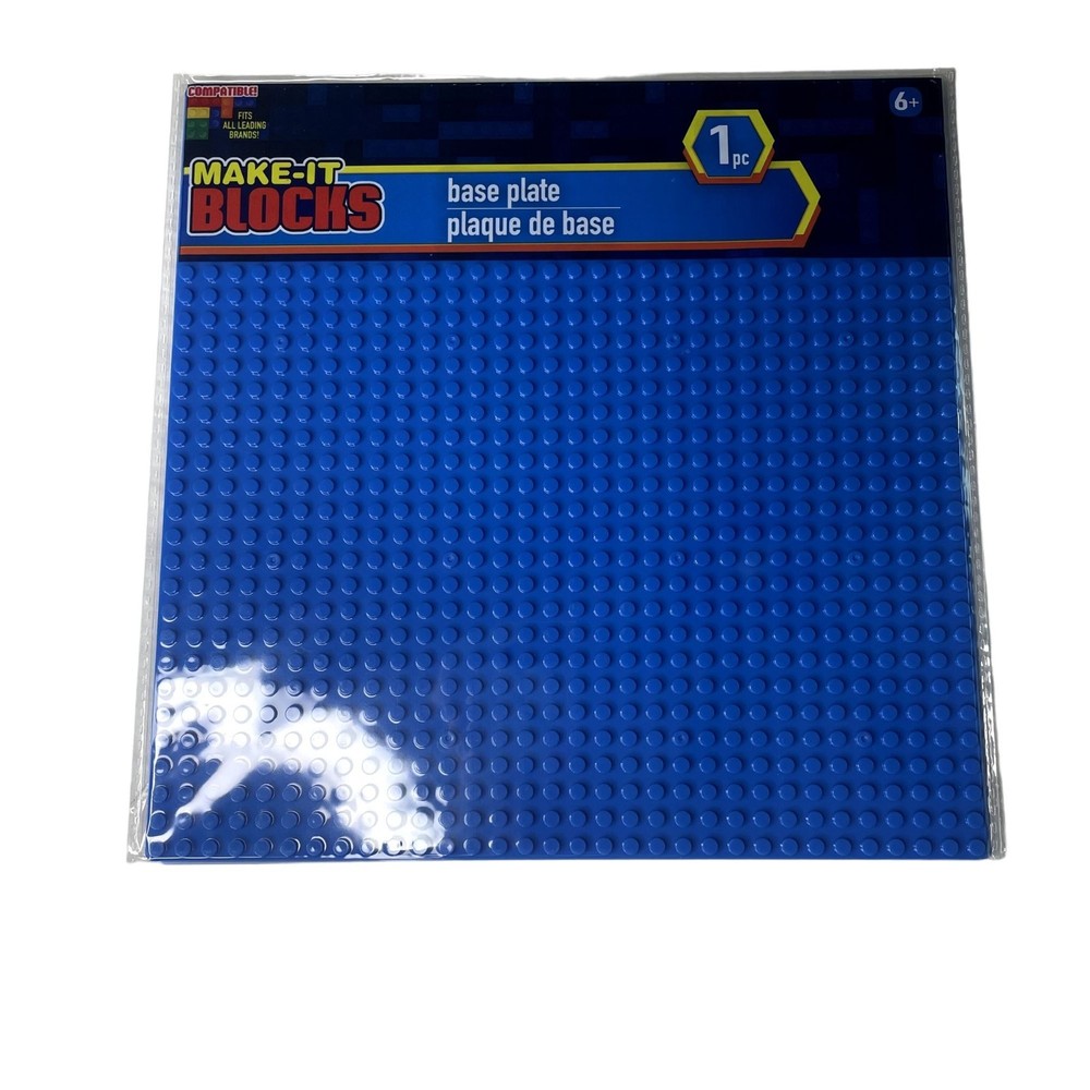 Construction Block Base Plates Set 2 Blue 32 x 32 Studs u Compatible Major Brand