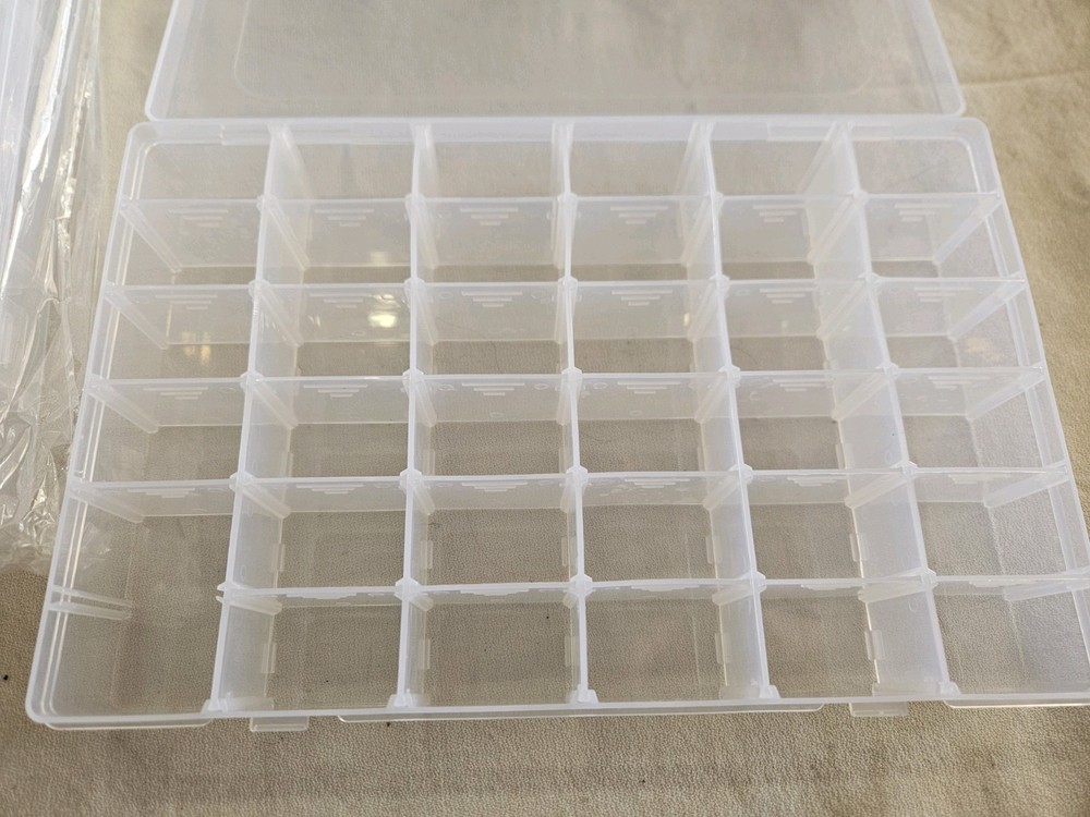 36 Grids Bead Organizer, Plastic Organizer Box, Bead Storage Containers, Clear S
