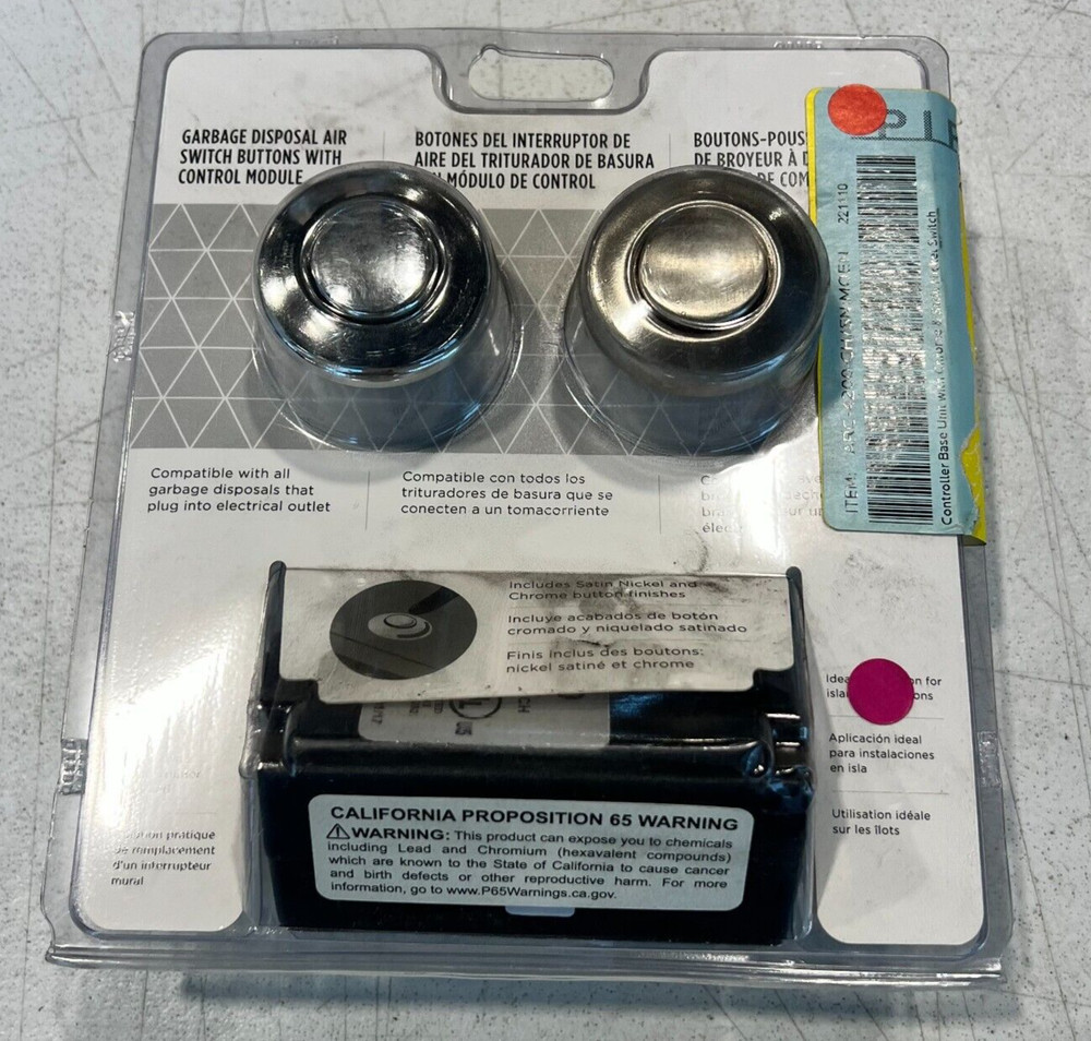 Moen ARC-4200-CH Controller Base Unit Switch CHROME & SATIN NICKEL New!