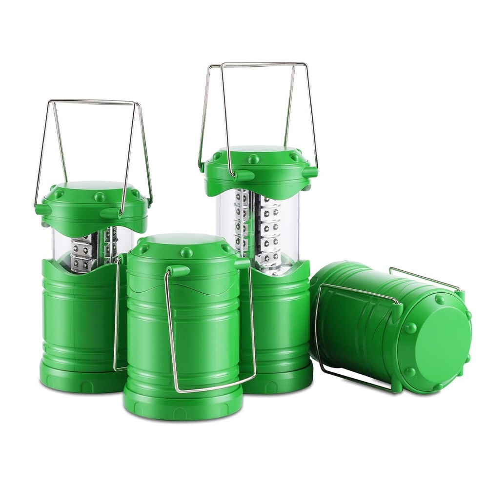 Lichamp 4 Pack LED Camping Lanterns, Battery Powered Camping Lights LED Super...