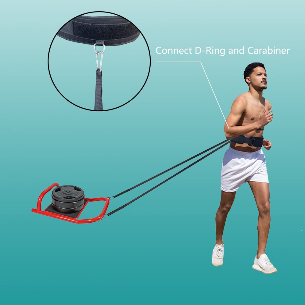 CORECISE Weighted Training Waist Belt for Pulling Sled and Tires,Workout Belt...