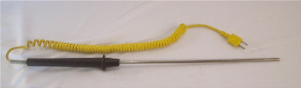 Taylor Type-K 10" Stainless Steel Probe with Coiled Cable